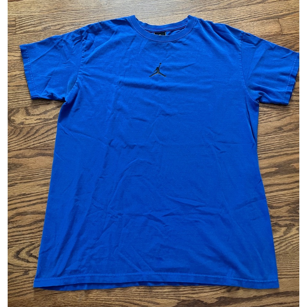 Jordan Brand Mens Jumpman Logo T-Shirt Royal Blue Size Large Short Sleeve Tee